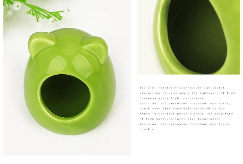 Small Animal House, Ceramic Hamster Bedding Hideout Nest,bath For Chinchilla Hamster - Image 2