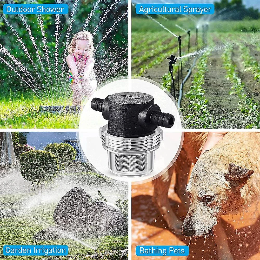 Water Pump Strainer,3/8 Inch Hose Barb In-line Strainer Twist-on Pipe Sprayer Filter Pump 12v Dc 80 - Image 4