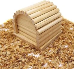 Arched Wooden House For Hamster, Chinchilla, Rat, Gerbil And Dwarf Hamster