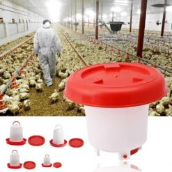 Chicken Waterer Drinker Poultry Feeder 2.5l Chicken Water Feeder Pets Supplies