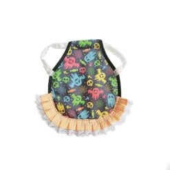 Hen Apron Chicken Saddle Back Protector For Poultry Halloween Theme Print Cat