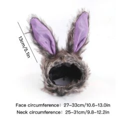 Cats Rabbit Hat Cosplay Bunny Ear Pet Accessories For Kitten Headwear Cute Durable Skin-friendly Halloween Costume