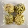 4 Pcs Small Animals Play Balls Rolling Activity Chew Toys Gnawing Treats For Rabbits Guinea Pigs Nlla Bunny Natural Balls, Pet Cage Entertainmen