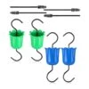 Large Ant Moat Guard For Hummingbird Feeders Accessory Hooks , 8 Pack Flower Hummingbird Oriole Nec
