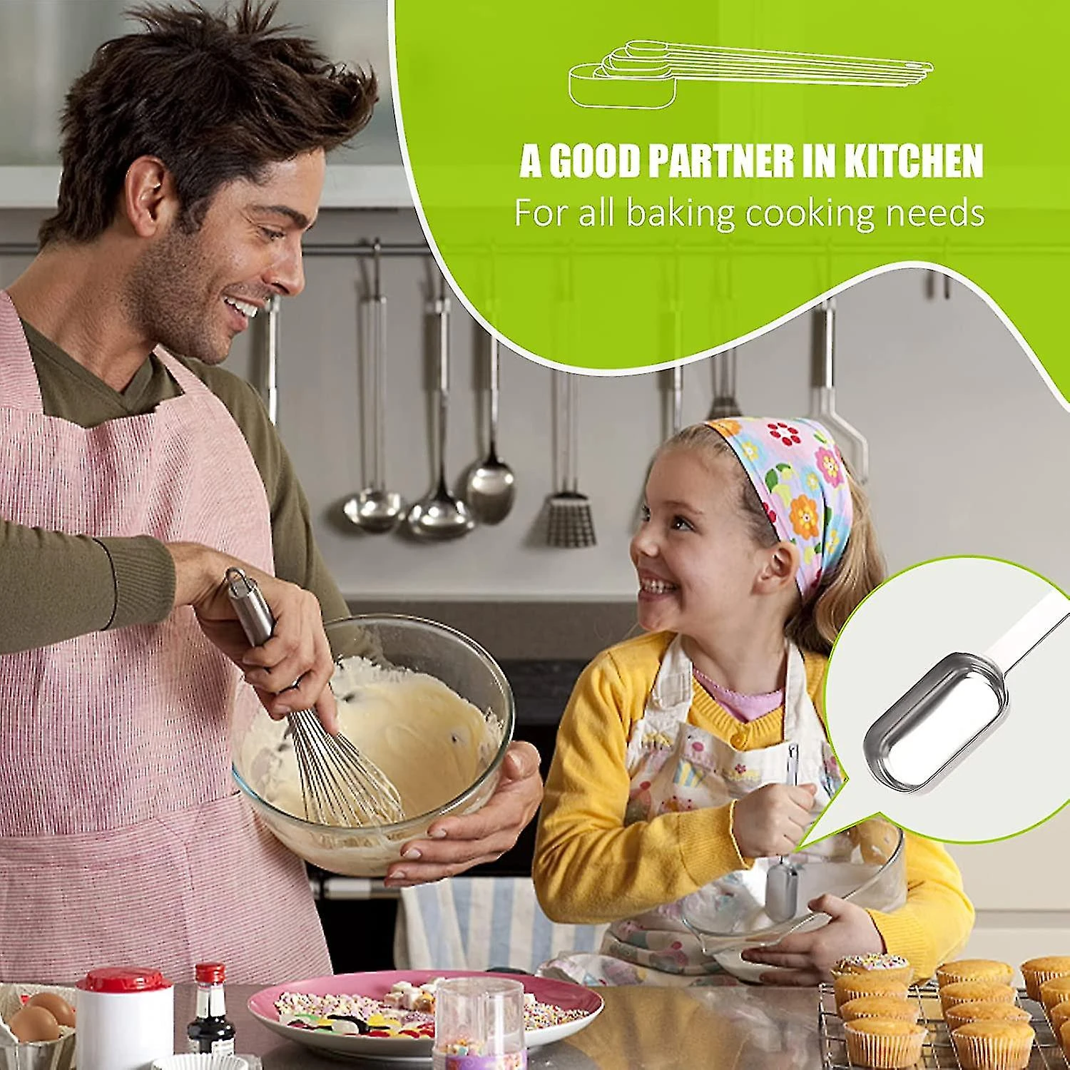 1/8 Teaspoon Single Measuring Spoon, Stainless Steel Individual Measuring Spoons, Long Handle Measuring Spoons Only 1/8 Tsp(0.63 Ml) - Image 4