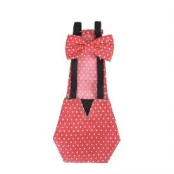 Reusable Cloth Cloth Diapers For Poultry - Fashion Diapers For Goose, Duck, Hen, Pigeon - Red - Size L