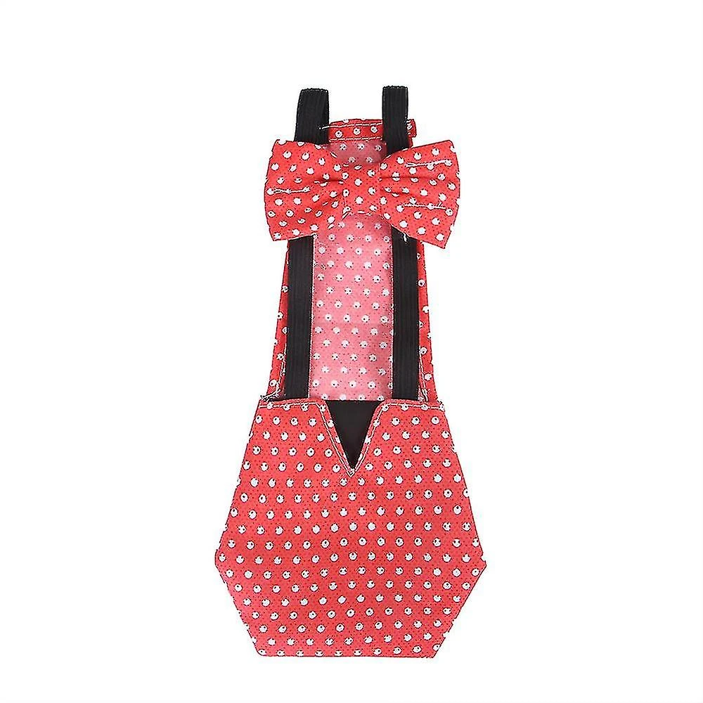 Reusable Cloth Cloth Diapers For Poultry - Fashion Diapers For Goose, Duck, Hen, Pigeon - Red - Size L