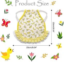 4 Pack Chicken Saddles Hens Apron Fruit Pattern Wing Back Protector With Elasticity Strap Hc52-1