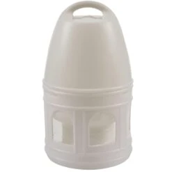 Removeble White Plastic Drinker With Handle For Pigeons Bird Supplies 29cm X 17cm