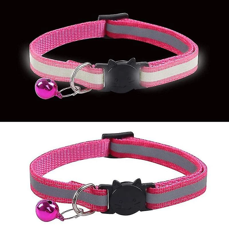 12 Pcs Reflective Cat Collars Quick Release Safety Buckle With Adjustable 19-32cm (12 Colors) - Image 2
