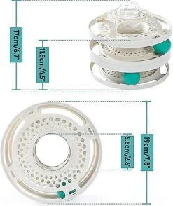 Shxx Cat Toy Cat Track Toy, 3-levels Circle Tracks With Moving Balls And Rolling Little Bellyellow A923-373