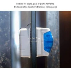 Magnetic Fish Tank Glass Cleaner - Floating Aquarium Magnet Cleaning Equipment Algae Scraper Kits With Free Filter Sponge