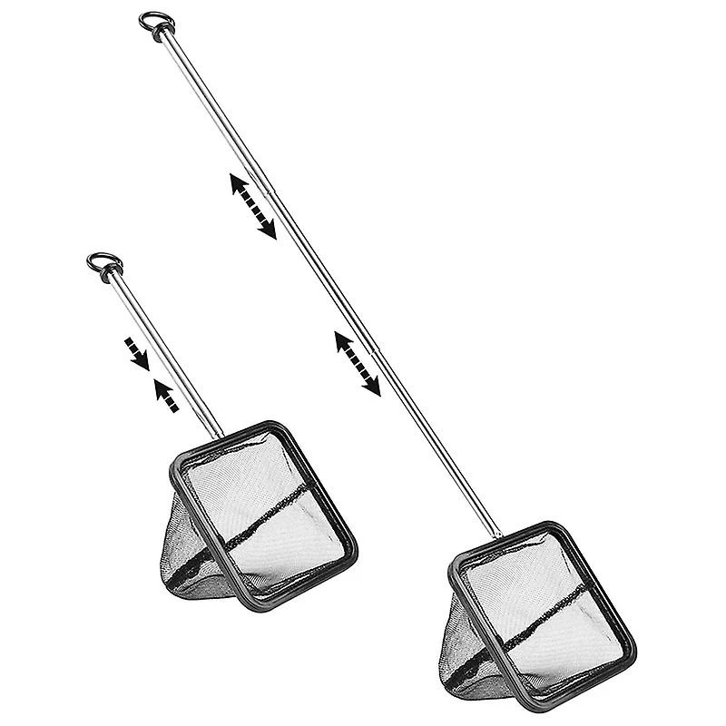 Aquarium Fish Net With Extendable Stainless Steel Long Handle, Fine Mesh Fish Net For Fish Tank - Image 3