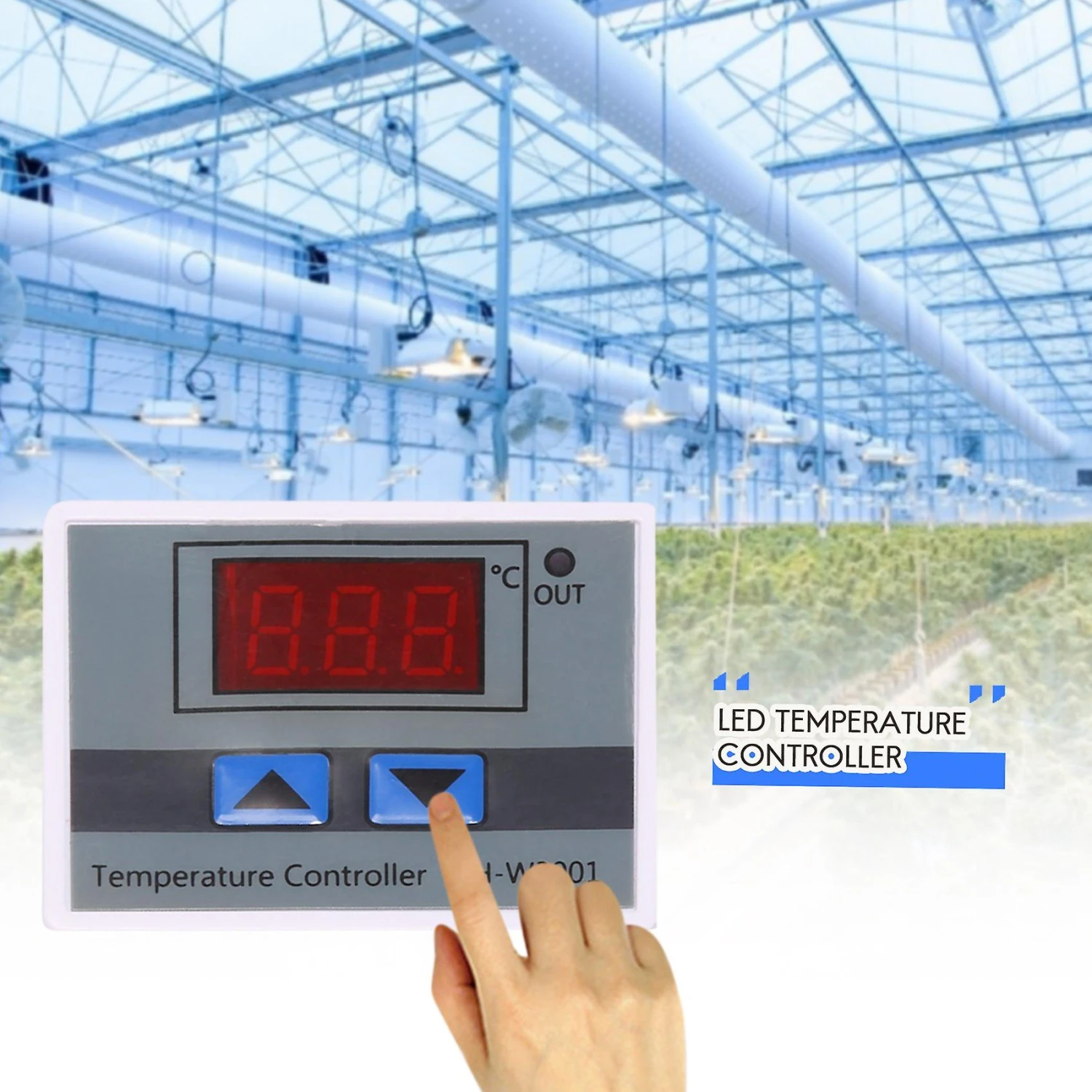 220v Digital Led Temperature Controller 10a Thermostat Control With Switch Digital Display Incubati - Image 4