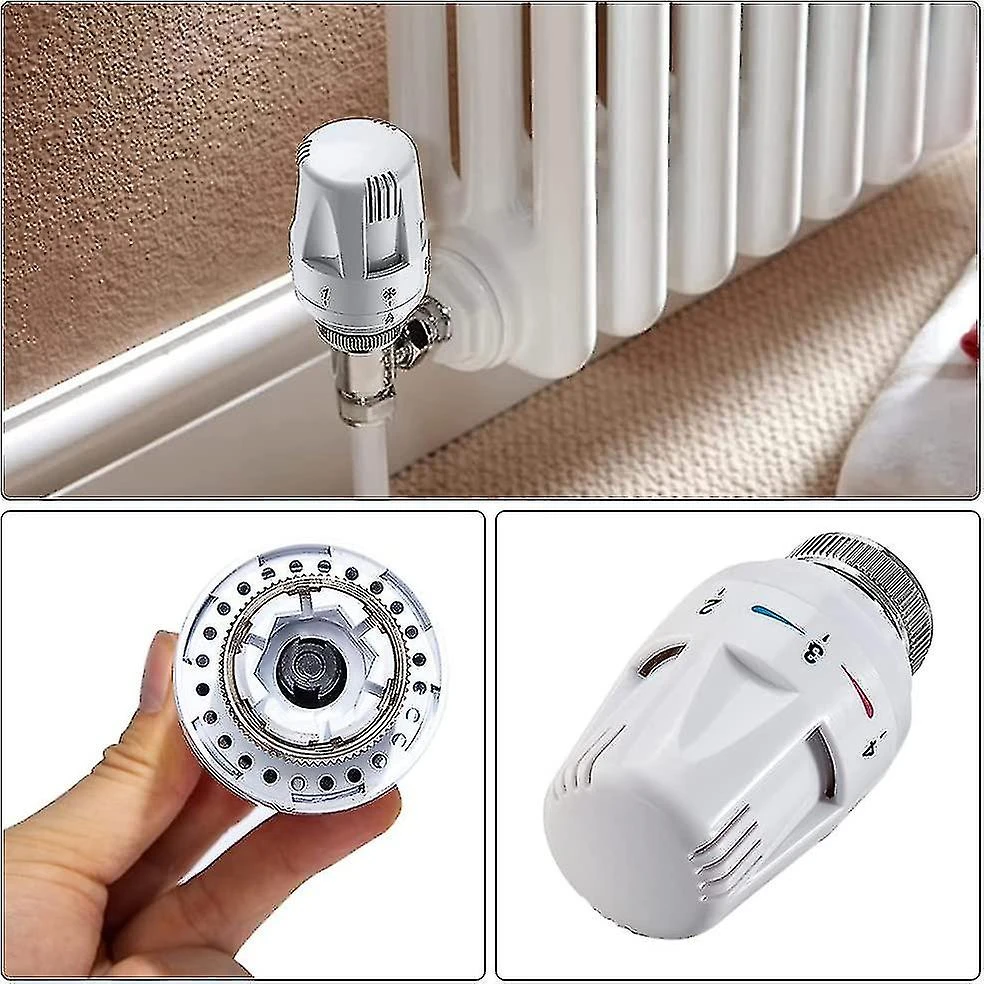 Thermostatic Radiator Valve, Radiator Valve Replacement, M30 X 1.5 Radiator Valve Replacement Head, Trv Thermostat Head Radiator For Home Office - Image 4