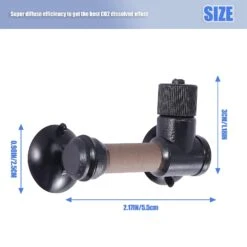 Fish Tank Plastic Aquarium Co2 Diffuser Tessellator Atomizer Dual Suction Cup