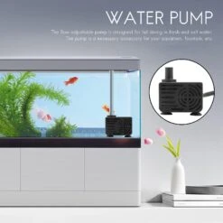 Ac 220-240v 5w Submersible Water Pump For Aquarium Pond Fountain Eu Plug