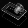 Fish Feeding Ring, Acrylic Square Aquarium Fish Feeding Ring Floating Food Feeder With Suction Cup