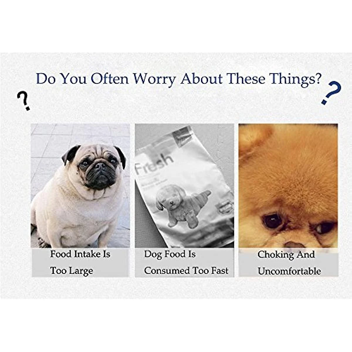 Meioro Pet Dog Slow Food Bowl Anti-choke Bowl Pet Supplies Large And Small Dogs Lose Weight To Help Digestion Pet Utensils Slow Eating Dog Bowl (blue) Red - Image 3