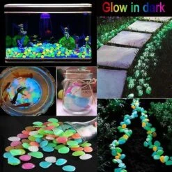 Garden Decor Luminous Stones Glow In The Dark Decorative Pebbles Outdoor Fish Tank Decoration Pebble Rocks Aquarium