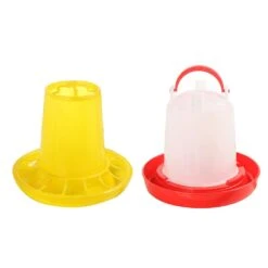 Chick Feeder Waterer Combo For Poultry Plastic 2.2 Lbs Feeder 2.2 Lbs Waterer
