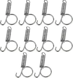 10pcs Metal Finger Spring Latch Hook For Fixing Pet Cage Door For Rabbit Cages Doors Rabbi