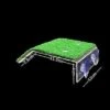 Turtle Basking Platform, Tortoise Ramp Tortoise Resting Terrace Reptile Ladder With Artificial Turf Aquarium Decor From Yaying M