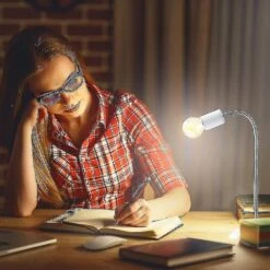 Reptile Heat Lamp Tortoise Basking Spot Lamp Turtle 360rotatable Light Clamp Flexible Ceramic Clip Desk Light Holder Socket With Dimmable Switch For A White