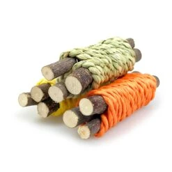 9 Pcs Hamster Toys Natural Organic Apple-wood Sticks Gift For Pet Owner Durable