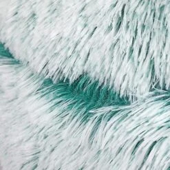 Plush Donut Pet Bed Dog Cat Round Warm Cuddler Kennel Sofa 40cm Green