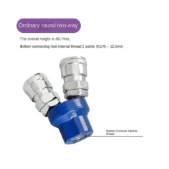 Quick Connector Air Compressor Manifold 2 Way 3 Way Quick Connect Multi Hose Coupler Fitting Round