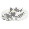 Washable Calming Comfy Donut Style Plush Pet Cat Or Dog Bed Cream