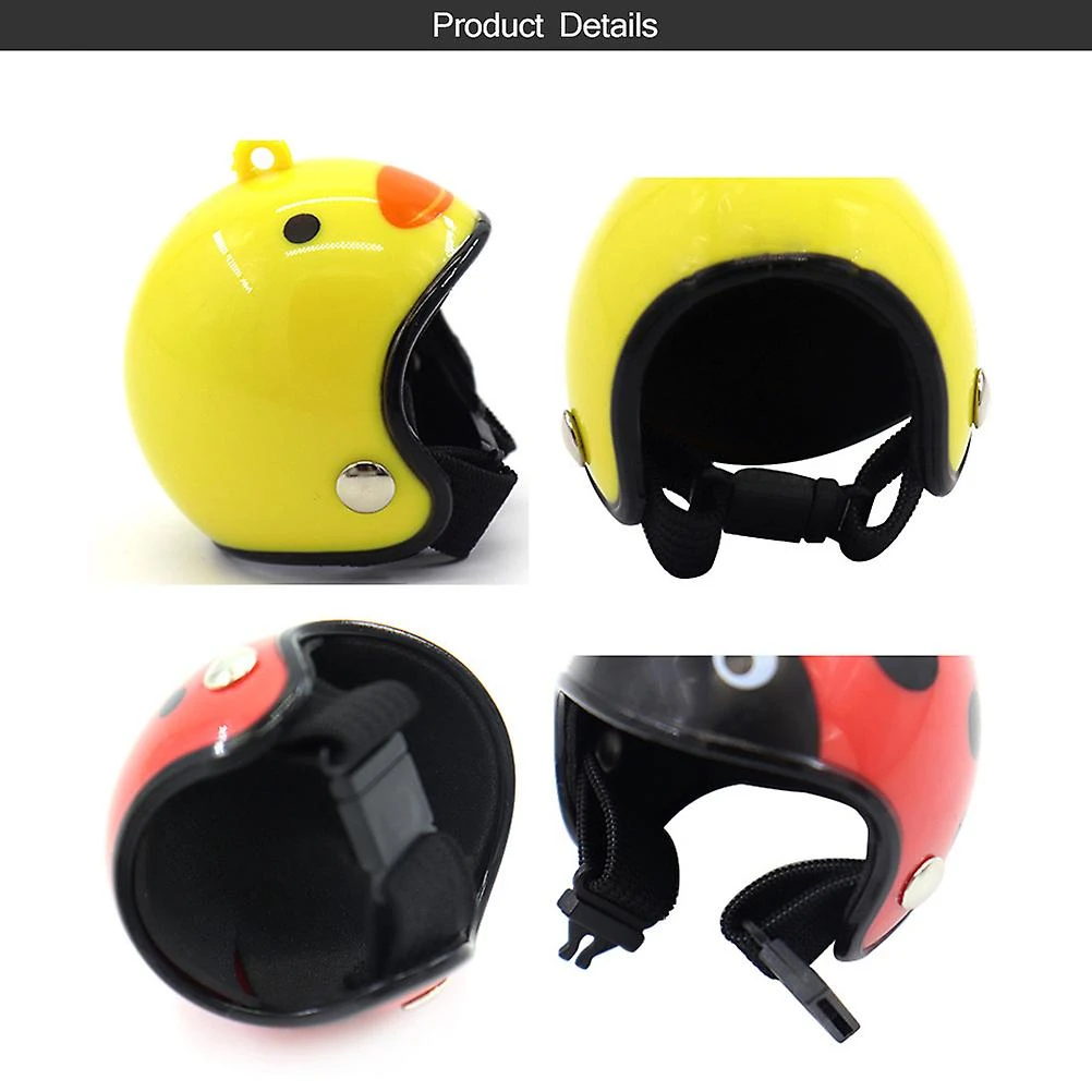 Cartoon Chicken Helmet Small Pet Helmet Adjustable Poultry Safety - Image 2