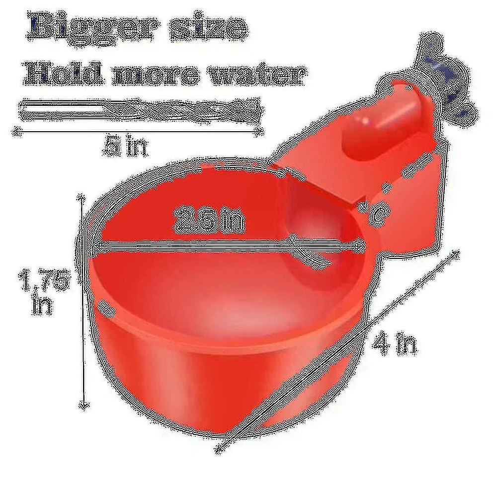 16 Pack Automatic Chicken Waterer Cups Poultry Waterers Poultry Water Feeder Chicken Water Cups Wit