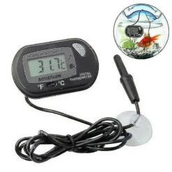 Digital Lcd Display Fish Aquarium Reptile Terrarium Temperature Thermometer Probe Meter Fridge With Suction Cup Pet Supplies
