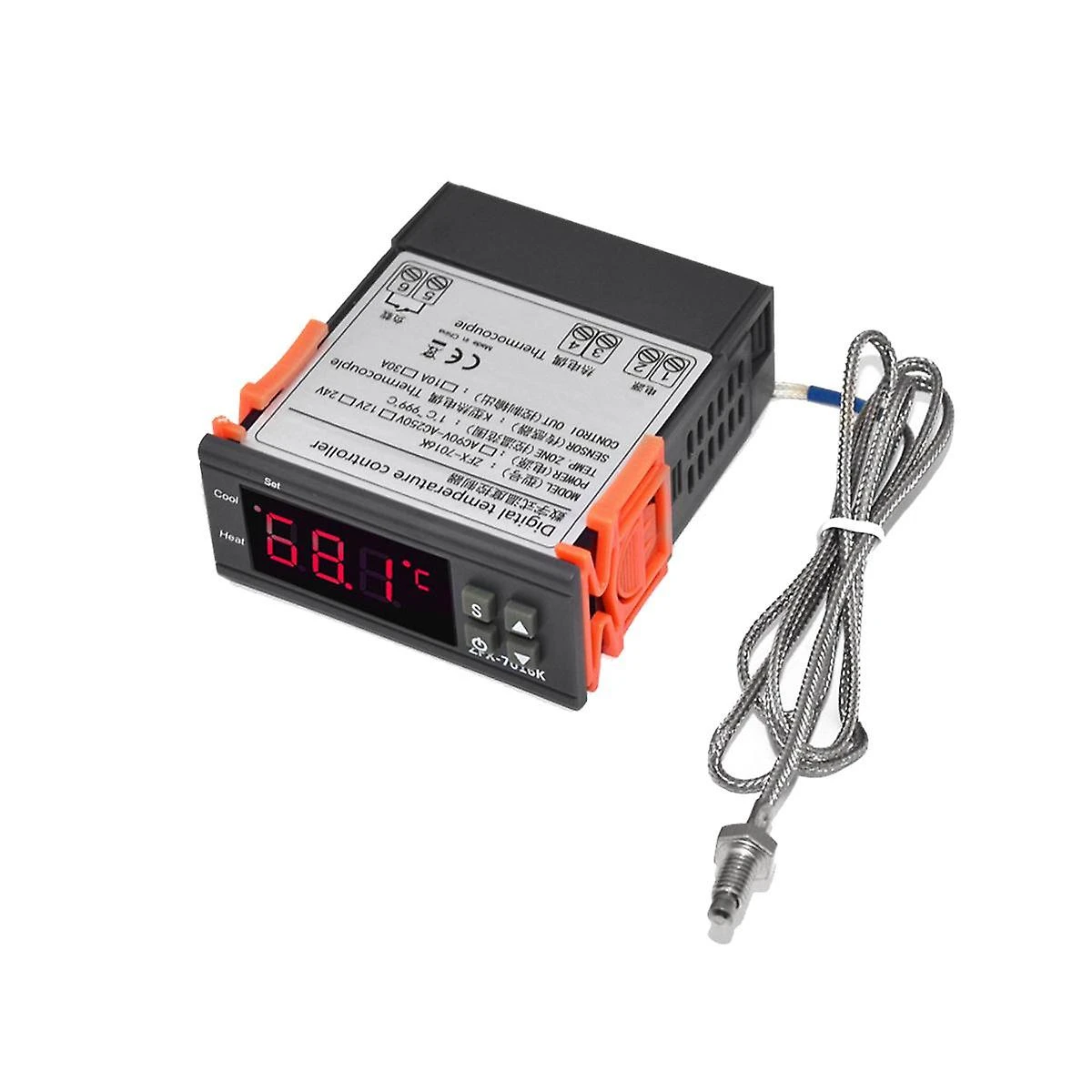 Zfx-7016k Intelligent High Temperature Controller Digital Thermostat Regulator 999 Degree Oven Cont - Image 2