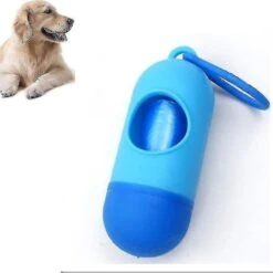10 Pcs Portable Pet Cleaning Supplies Pill Trash Boxes Dog Toilets(colorblock Blue)
