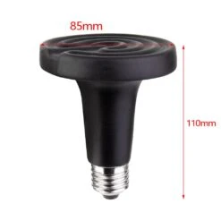 E27 Reptile Heat Lamp Infrared Heater Brood Light Bulb Dia85mm 150w 220-240v