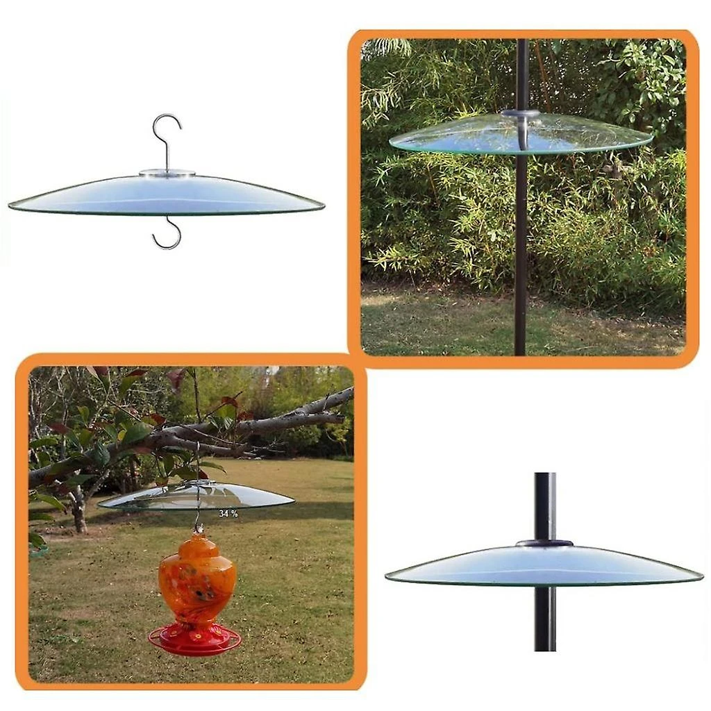Weather Dome For Hanging Bird Feeders Small Bird Houses Cover Guard 13 Inch - Image 3