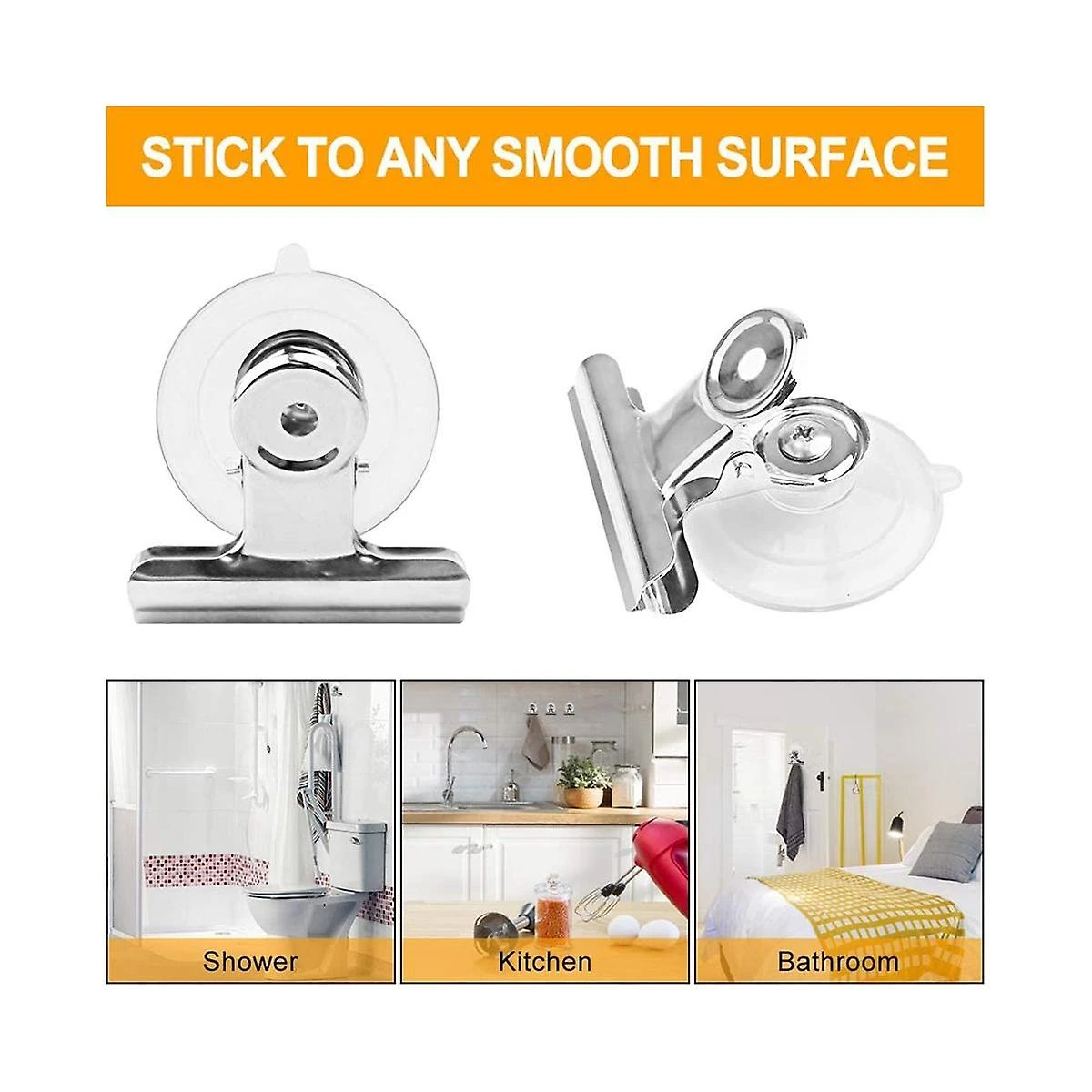 Suction Cup Clip Plastic Round Suction Cup Clamp Holder Strong Window Glass Suction Cup Clip For Of - Image 4