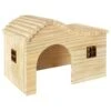 Portable Hamster Wooden House Durable Arched For Gerbils Hedgehog Hideaway L