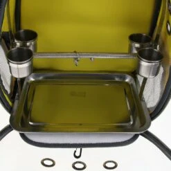 Travel Bird Parrot Cage Carrier With Stand Perch Cup 8 Colors Yellow