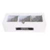 3 Compartments Bamboo System Tea Bag Storage Box Jewelry Organizer Tea Box Organizer Wood Sugar Pac