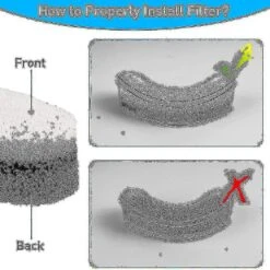 8pcs Pet Water Fountain Filters Cat Water Fountain Sponge Filter Replacement For Wf050 Cat Fountain