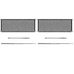 2x Household Dog Isolation Door Portable Folding Pet Isolation Fence Dog Barrier Safety Fence Net