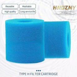 Filter Cartridges For Intex H Type, H Type Filter Sponge Reusable Washable Swimming Pool Filter For Swimming Pools,outdoor Garden.8 Pieces