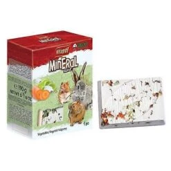 A&E Cage Company AE Cage Company Vegetable Flavored Mineral Block Large, 1 Count (Pack Of 6)