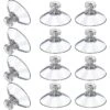 Plastic Suction Cups Transparent Anti-collision Suction Cup Rubber Screw Nut Metal Strong Suction Cup Clear Pvc Replacement With Screw Nut 20pcs Tw