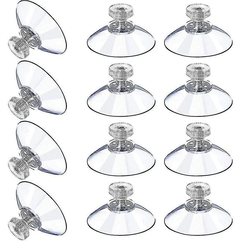 Plastic Suction Cups Transparent Anti-collision Suction Cup Rubber Screw Nut Metal Strong Suction Cup Clear Pvc Replacement With Screw Nut 20pcs Tw