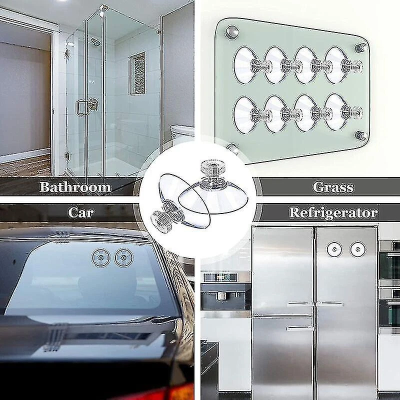 Plastic Suction Cups Transparent Anti-collision Suction Cup Rubber Screw Nut Metal Strong Suction Cup Clear Pvc Replacement With Screw Nut 20pcs Tw - Image 4